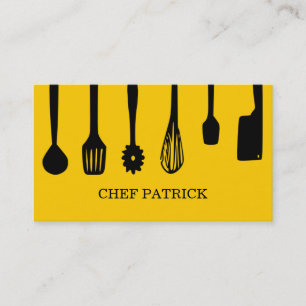 Chef-Catering-Restaurant-Geschäftskarte Visitenkarte