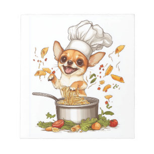 Chef Chihuahua � Meister des kulinarischen Hundes Notizblock