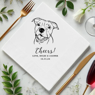 Chef Custom Two Pet Cocktail Napkins Hochzeit Serviette