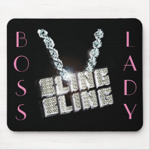 Chef-Dame Bling Bling Mousepad