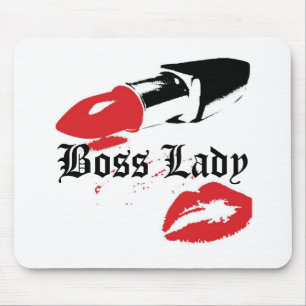 Chef-Dame Lipstick und Lippen Mousepad