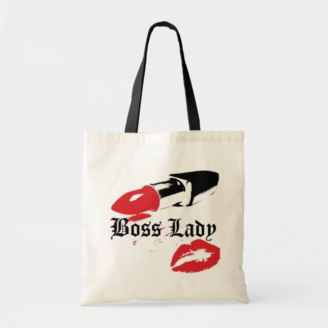 Chef-Dame Lipstick und Lippenbudget-Tasche Tragetasche (Vorne)