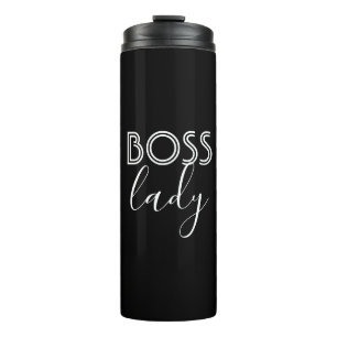 Chef-Dame Thermal Tumbler schwarz u. Weiß Thermosbecher