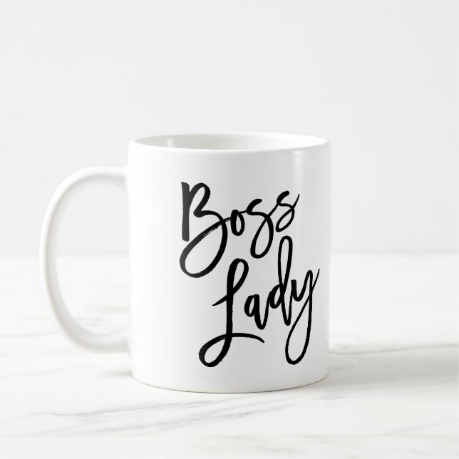 Chef-Dame Trendy Lettering Tasse (Links)