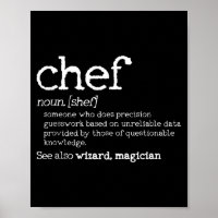 Chef Definition - Lustiges Wörterbuch Kochgeschenk