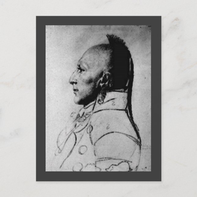 Chef der kleinen Osages Postkarte (Vorderseite)