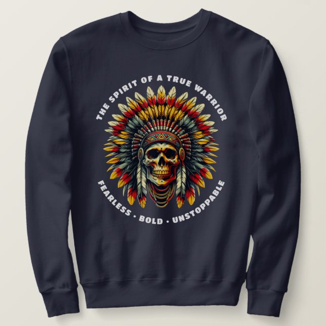 Chef des amerikanischen Skull Sweatshirt (Design vorne)