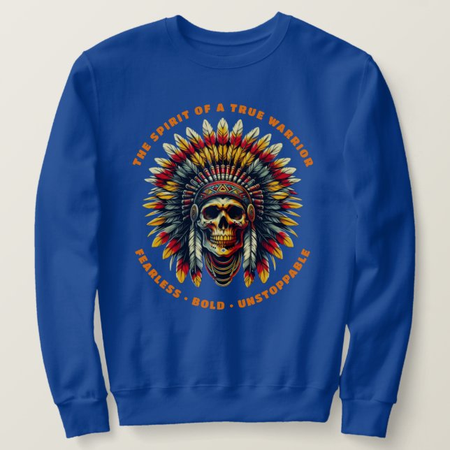 Chef des amerikanischen Skull Sweatshirt (Design vorne)
