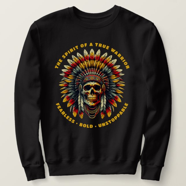Chef des amerikanischen Skull Sweatshirt (Design vorne)
