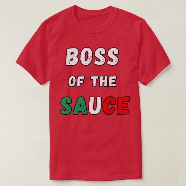 Chef des Sauce Funny Italienisch  T-Shirt (Design vorne)