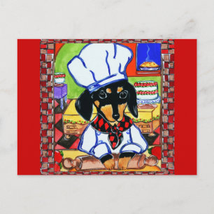 Chef Doxie Postkarte