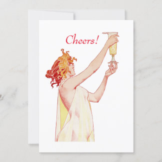 Chef, ein Toast zu dir ein Glas, Einladung