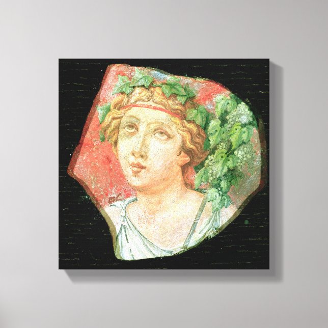 Chef eines Bacchante Leinwanddruck (Vorderseite)