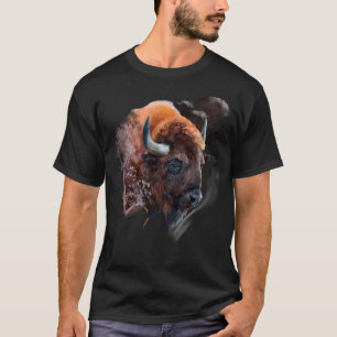 Chef eines europäischen Bison T-Shirt