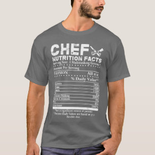 Chef Ernährungsfakten Coole Chefee-Geschenk für Kö T-Shirt