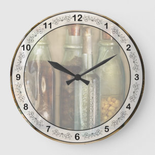 Chef - Essen - Die Zutaten Große Wanduhr