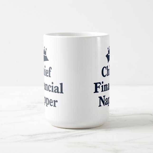 Chef Finanzielle Nickerchen  Kaffeetasse (Mittel)