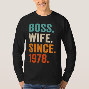 Chef Frau Seit 1978 45. Hochzeitstag T-Shirt