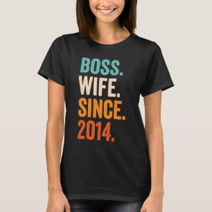Chef-Frau seit 2014 9. Hochzeitstag T-Shirt