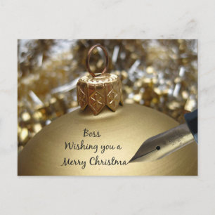 Chef Frohe Weihnachtskarte Feiertagspostkarte