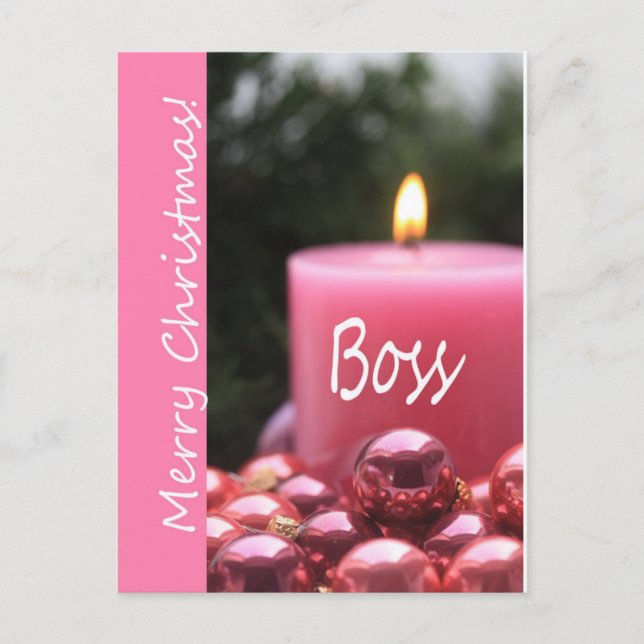 Chef Frohe Weihnachtskarte Feiertagspostkarte (Vorderseite)