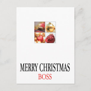 Chef Frohe Weihnachtskarte Feiertagspostkarte