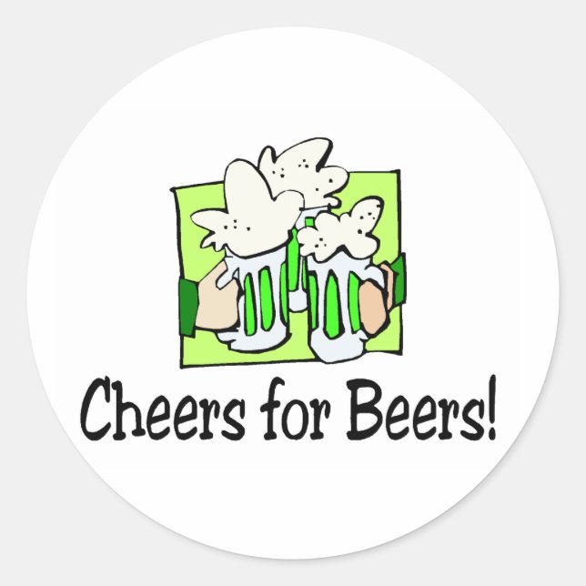 Chef für Bier St Patty Day Runder Aufkleber (Vorderseite)