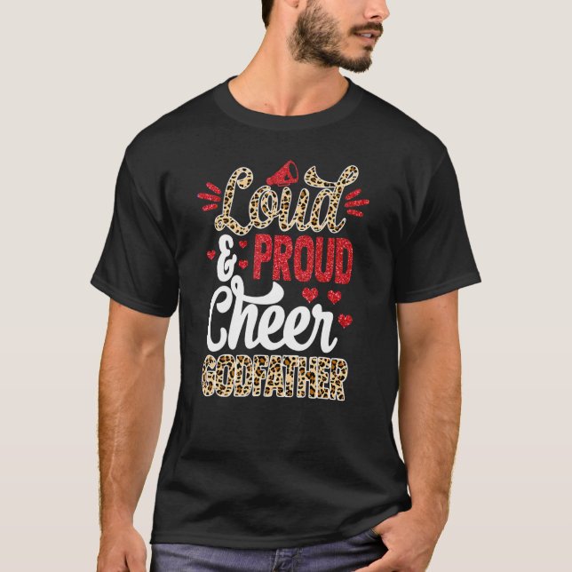 Chef Godvater Großer Fan Leopard Print und Pom T-Shirt (Vorderseite)