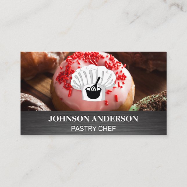 Chef Hat | Mischen von Whisk und Bowl Treuekarte (Vorderseite)