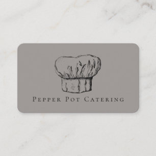 Chef Hut Geschäftskarten Visitenkarte