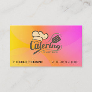Chef Hut Restaurant Kulinarische Catering Visitenkarte