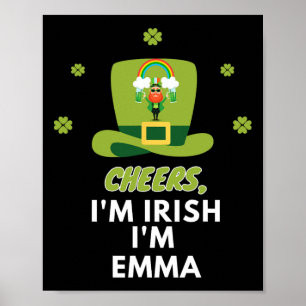 Chef Ich bin irisch Ich bin Emma Poster