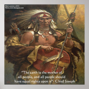 Chef Joseph "Mother Earth" Zitat-Poster Poster