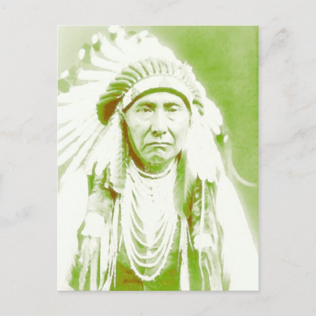 Chef Joseph Native American Leader Postkarte (Vorderseite)