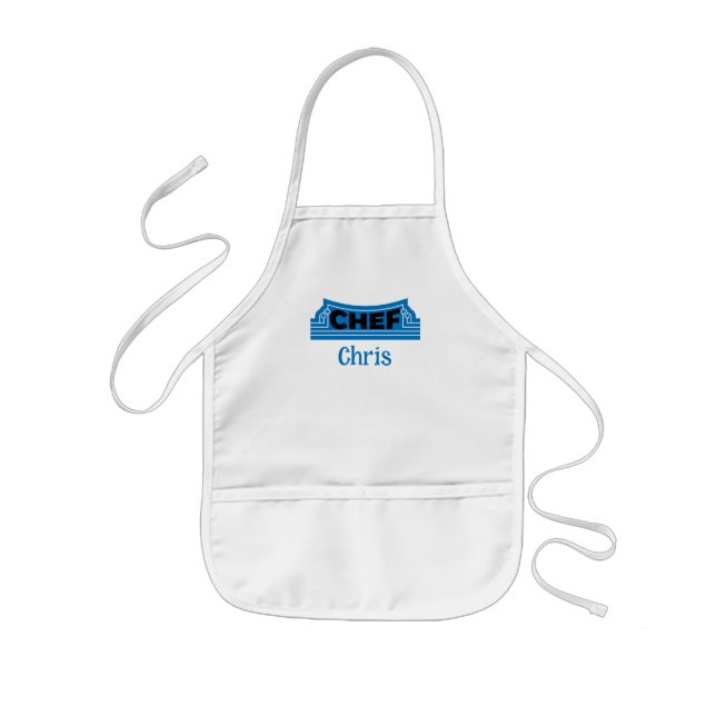 Chef Junge oder Mädchen Kinderschürze (Vorne)