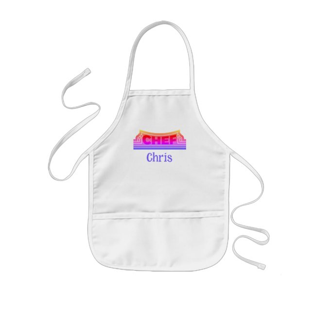 Chef Junge oder Mädchen Kinderschürze (Vorne)