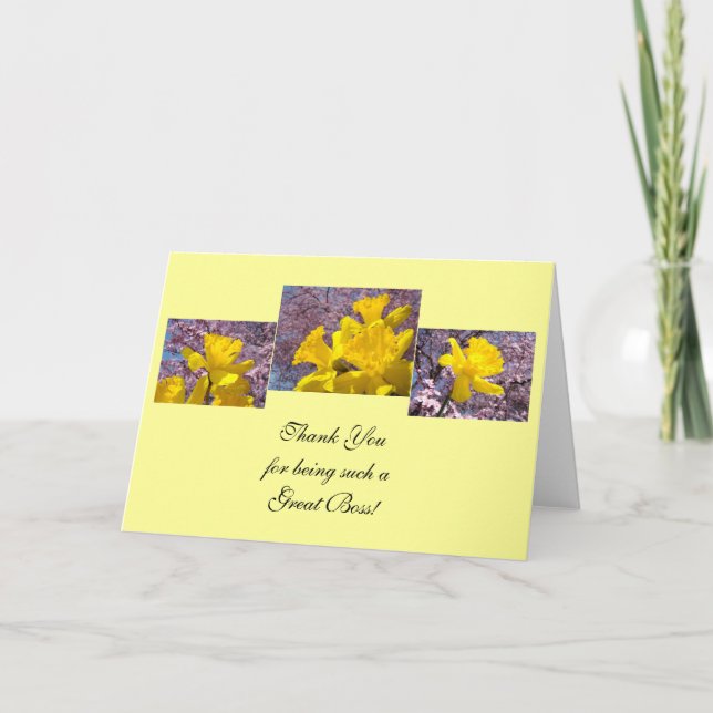 Chef-Karten danken Ihnen für Sein ein großer Chef! Dankeskarte (Vorderseite)