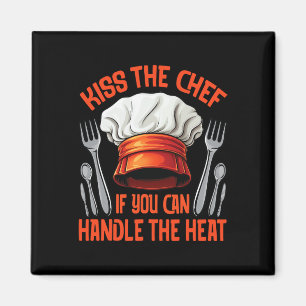 Chef Kiss Koch Enthusiast Grillen Rauchend Magnet