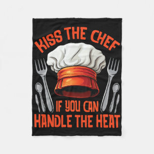 Chef Kiss Koch Enthusiast Grillen Räuchern Fleecedecke