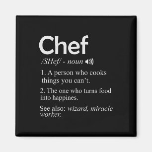 Chef-Koch Bbq Lustiges Tee Cool Kochen Liebe Perfe Magnet