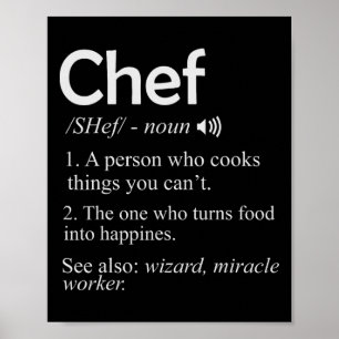 Chef-Koch Bbq Lustiges Tee Cool Kochen Liebe Perfe Poster