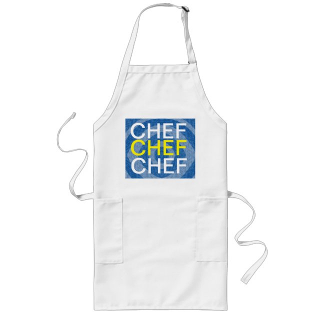 Chef Küchenchef Chefkoch Lange Schürze (Vorne)