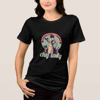 Chef-Lady im Retro-Stil Tri-Blend Shirt