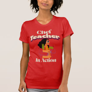 Chef-Lehrer in Aktion Kulinarischer Lehrer T-Shirt
