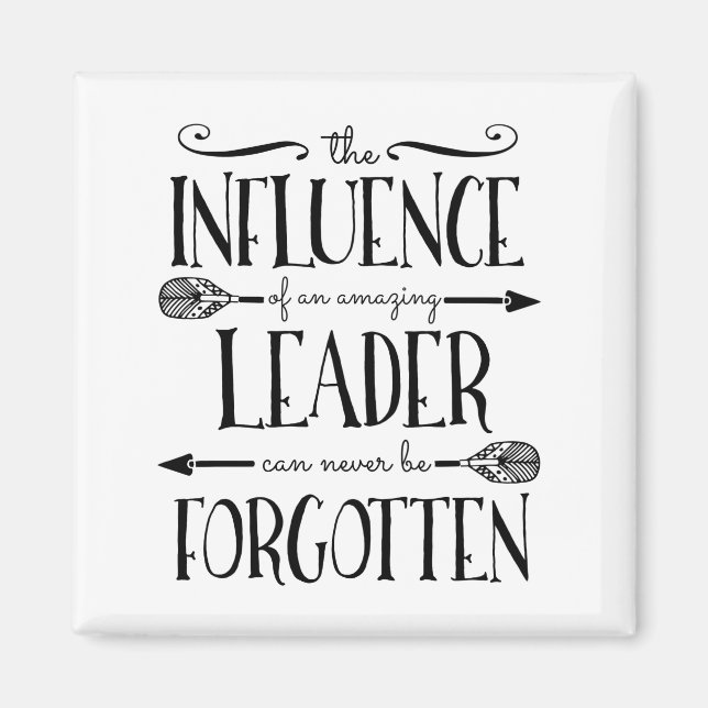 Chef, Leiter, Mentor, Geschenk Dankeschön Magnet (Vorne)