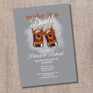 Chef macht es zu einem Whiskey Glass mit doppelter Einladung