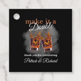 Chef macht es zu einem Whiskey Glass mit doppelter Geschenkanhänger