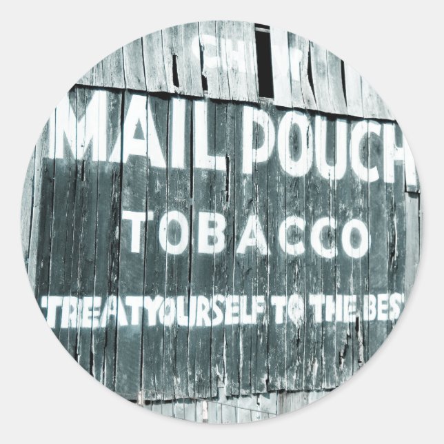 Chef Mail Pouch Tobacco Barn Runder Aufkleber (Vorderseite)
