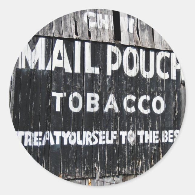 Chef Mail Pouch Tobacco Barn Runder Aufkleber (Vorderseite)