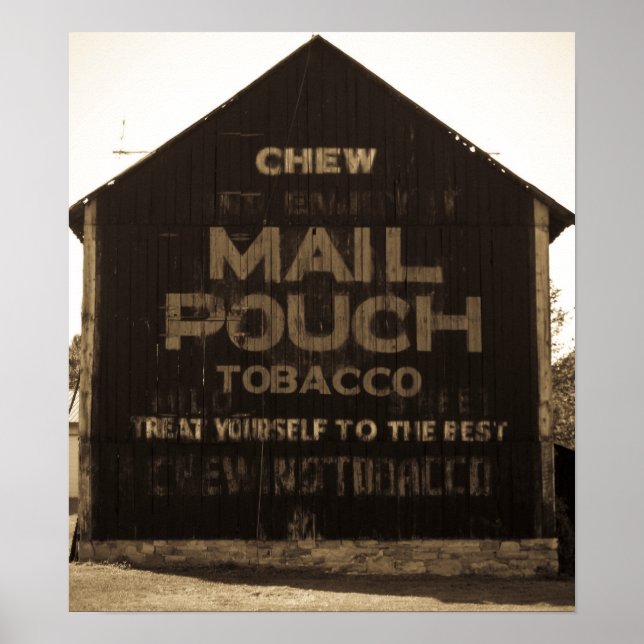 Chef Mail Pouch Tobacco Barn Sepia Poster (Vorne)